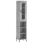 Highboard Betongrau 34,5x34x180 cm Holzwerkstoff Highboard Betongrau 34,5x34x180 cm Holzwerkstoff