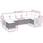 vidaXL 7-tlg. Garten-Sofagarnitur mit Kissen Schwarz Poly Rattan vidaXL 7-tlg. Garten-Sofagarnitur mit Kissen Schwarz Poly Rattan