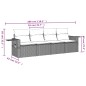 vidaXL 4-tlg. Garten-Sofagarnitur mit Kissen Beige Poly Rattan vidaXL 4-tlg. Garten-Sofagarnitur mit Kissen Beige Poly Rattan