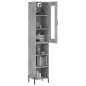 Highboard Betongrau 34,5x34x180 cm Holzwerkstoff Highboard Betongrau 34,5x34x180 cm Holzwerkstoff
