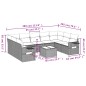 vidaXL 10-tlg. Garten-Sofagarnitur mit Kissen Beige Poly Rattan vidaXL 10-tlg. Garten-Sofagarnitur mit Kissen Beige Poly Rattan