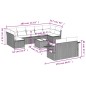 vidaXL 10-tlg. Garten-Sofagarnitur mit Kissen Beige Poly Rattan vidaXL 10-tlg. Garten-Sofagarnitur mit Kissen Beige Poly Rattan