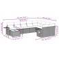 vidaXL 10-tlg. Garten-Sofagarnitur mit Kissen Schwarz Poly Rattan vidaXL 10-tlg. Garten-Sofagarnitur mit Kissen Schwarz Poly Rattan