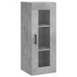 Highboard Betongrau 34,5x34x180 cm Holzwerkstoff Highboard Betongrau 34,5x34x180 cm Holzwerkstoff
