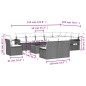vidaXL 11-tlg. Garten-Sofagarnitur mit Kissen Schwarz Poly Rattan vidaXL 11-tlg. Garten-Sofagarnitur mit Kissen Schwarz Poly Rattan
