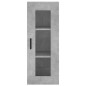 Highboard Betongrau 34,5x34x180 cm Holzwerkstoff Highboard Betongrau 34,5x34x180 cm Holzwerkstoff