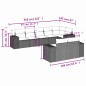 vidaXL 8-tlg. Garten-Sofagarnitur mit Kissen Beige Poly Rattan vidaXL 8-tlg. Garten-Sofagarnitur mit Kissen Beige Poly Rattan