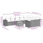 vidaXL 10-tlg. Garten-Sofagarnitur mit Kissen Beige Poly Rattan vidaXL 10-tlg. Garten-Sofagarnitur mit Kissen Beige Poly Rattan