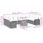 vidaXL 11-tlg. Garten-Sofagarnitur mit Kissen Grau Poly Rattan vidaXL 11-tlg. Garten-Sofagarnitur mit Kissen Grau Poly Rattan
