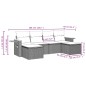 vidaXL 6-tlg. Garten-Sofagarnitur mit Kissen Grau Poly Rattan vidaXL 6-tlg. Garten-Sofagarnitur mit Kissen Grau Poly Rattan