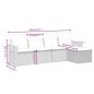 vidaXL 5-tlg. Garten-Sofagarnitur mit Kissen Schwarz Poly Rattan vidaXL 5-tlg. Garten-Sofagarnitur mit Kissen Schwarz Poly Rattan