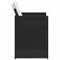 vidaXL 5-tlg. Garten-Essgruppe mit Kissen Schwarz Poly Rattan vidaXL 5-tlg. Garten-Essgruppe mit Kissen Schwarz Poly Rattan