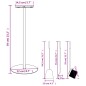vidaXL 4-tlg. Kaminwerkzeug-Set 22x59 cm Stahl vidaXL 4-tlg. Kaminwerkzeug-Set 22x59 cm Stahl