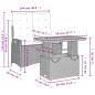 vidaXL 2-tlg. Garten-Essgruppe mit Kissen Schwarz Poly Rattan vidaXL 2-tlg. Garten-Essgruppe mit Kissen Schwarz Poly Rattan