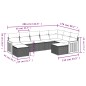 vidaXL 9-tlg. Garten-Sofagarnitur mit Kissen Beige Poly Rattan vidaXL 9-tlg. Garten-Sofagarnitur mit Kissen Beige Poly Rattan