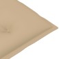 Gartenstühle 4 Stk. mit Beigen Kissen Massivholz Teak Gartenstühle 4 Stk. mit Beigen Kissen Massivholz Teak
