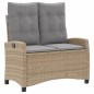 vidaXL 4-tlg. Garten-Essgruppe mit Kissen Beige Poly Rattan vidaXL 4-tlg. Garten-Essgruppe mit Kissen Beige Poly Rattan