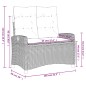 vidaXL 4-tlg. Garten-Essgruppe mit Kissen Beige Poly Rattan vidaXL 4-tlg. Garten-Essgruppe mit Kissen Beige Poly Rattan