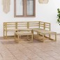6-tlg. Garten-Lounge-Set Grün Imprägniertes Kiefernholz 6-tlg. Garten-Lounge-Set Grün Imprägniertes Kiefernholz