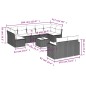 vidaXL 10-tlg. Garten-Sofagarnitur mit Kissen Beige Poly Rattan vidaXL 10-tlg. Garten-Sofagarnitur mit Kissen Beige Poly Rattan