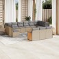 vidaXL 13-tlg. Garten-Sofagarnitur mit Kissen Beige Poly Rattan vidaXL 13-tlg. Garten-Sofagarnitur mit Kissen Beige Poly Rattan