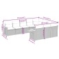vidaXL 10-tlg. Garten-Sofagarnitur mit Kissen Beige Poly Rattan vidaXL 10-tlg. Garten-Sofagarnitur mit Kissen Beige Poly Rattan