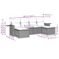 vidaXL 6-tlg. Garten-Sofagarnitur mit Kissen Beige Poly Rattan vidaXL 6-tlg. Garten-Sofagarnitur mit Kissen Beige Poly Rattan