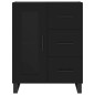 Highboard Schwarz 69,5x34x180 cm Holzwerkstoff Highboard Schwarz 69,5x34x180 cm Holzwerkstoff