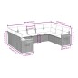 vidaXL 9-tlg. Garten-Sofagarnitur mit Kissen Schwarz Poly Rattan vidaXL 9-tlg. Garten-Sofagarnitur mit Kissen Schwarz Poly Rattan