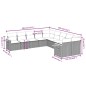 vidaXL 10-tlg. Garten-Sofagarnitur mit Kissen Grau Poly Rattan vidaXL 10-tlg. Garten-Sofagarnitur mit Kissen Grau Poly Rattan