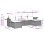 vidaXL 6-tlg. Garten-Sofagarnitur mit Kissen Grau Poly Rattan vidaXL 6-tlg. Garten-Sofagarnitur mit Kissen Grau Poly Rattan