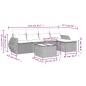 vidaXL 6-tlg. Garten-Sofagarnitur mit Kissen Schwarz Poly Rattan vidaXL 6-tlg. Garten-Sofagarnitur mit Kissen Schwarz Poly Rattan