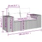 vidaXL 4-tlg. Garten-Sofagarnitur mit Kissen Beige Poly Rattan vidaXL 4-tlg. Garten-Sofagarnitur mit Kissen Beige Poly Rattan