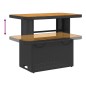 vidaXL 2-tlg. Garten-Essgruppe mit Kissen Schwarz Poly Rattan vidaXL 2-tlg. Garten-Essgruppe mit Kissen Schwarz Poly Rattan