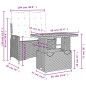 vidaXL 2-tlg. Garten-Essgruppe mit Kissen Schwarz Poly Rattan vidaXL 2-tlg. Garten-Essgruppe mit Kissen Schwarz Poly Rattan