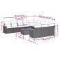 vidaXL 12-tlg. Garten-Sofagarnitur mit Kissen Schwarz Poly Rattan vidaXL 12-tlg. Garten-Sofagarnitur mit Kissen Schwarz Poly Rattan