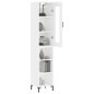 Highboard Hochglanz-Weiß 34,5x34x180 cm Holzwerkstoff Highboard Hochglanz-Weiß 34,5x34x180 cm Holzwerkstoff