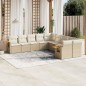 vidaXL 10-tlg. Garten-Sofagarnitur mit Kissen Beige Poly Rattan vidaXL 10-tlg. Garten-Sofagarnitur mit Kissen Beige Poly Rattan