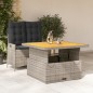 vidaXL 2-tlg. Garten-Essgruppe mit Kissen Grau Poly Rattan vidaXL 2-tlg. Garten-Essgruppe mit Kissen Grau Poly Rattan