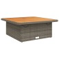 vidaXL 2-tlg. Garten-Essgruppe mit Kissen Grau Poly Rattan vidaXL 2-tlg. Garten-Essgruppe mit Kissen Grau Poly Rattan
