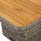 vidaXL 2-tlg. Garten-Essgruppe mit Kissen Grau Poly Rattan vidaXL 2-tlg. Garten-Essgruppe mit Kissen Grau Poly Rattan