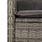 vidaXL 2-tlg. Garten-Essgruppe mit Kissen Grau Poly Rattan vidaXL 2-tlg. Garten-Essgruppe mit Kissen Grau Poly Rattan