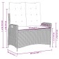 vidaXL 2-tlg. Garten-Essgruppe mit Kissen Grau Poly Rattan vidaXL 2-tlg. Garten-Essgruppe mit Kissen Grau Poly Rattan