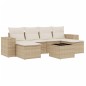 vidaXL 7-tlg. Garten-Sofagarnitur mit Kissen Beige Poly Rattan vidaXL 7-tlg. Garten-Sofagarnitur mit Kissen Beige Poly Rattan