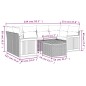 vidaXL 7-tlg. Garten-Sofagarnitur mit Kissen Schwarz Poly Rattan vidaXL 7-tlg. Garten-Sofagarnitur mit Kissen Schwarz Poly Rattan