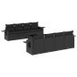 vidaXL 9-tlg. Garten-Sofagarnitur mit Kissen Schwarz Poly Rattan vidaXL 9-tlg. Garten-Sofagarnitur mit Kissen Schwarz Poly Rattan