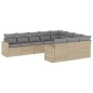 vidaXL 10-tlg. Garten-Sofagarnitur mit Kissen Beige Poly Rattan vidaXL 10-tlg. Garten-Sofagarnitur mit Kissen Beige Poly Rattan