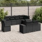 vidaXL 8-tlg. Garten-Sofagarnitur mit Kissen Schwarz Poly Rattan vidaXL 8-tlg. Garten-Sofagarnitur mit Kissen Schwarz Poly Rattan
