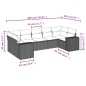 vidaXL 7-tlg. Garten-Sofagarnitur mit Kissen Schwarz Poly Rattan vidaXL 7-tlg. Garten-Sofagarnitur mit Kissen Schwarz Poly Rattan