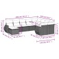 vidaXL 10-tlg. Garten-Sofagarnitur mit Kissen Schwarz Poly Rattan vidaXL 10-tlg. Garten-Sofagarnitur mit Kissen Schwarz Poly Rattan